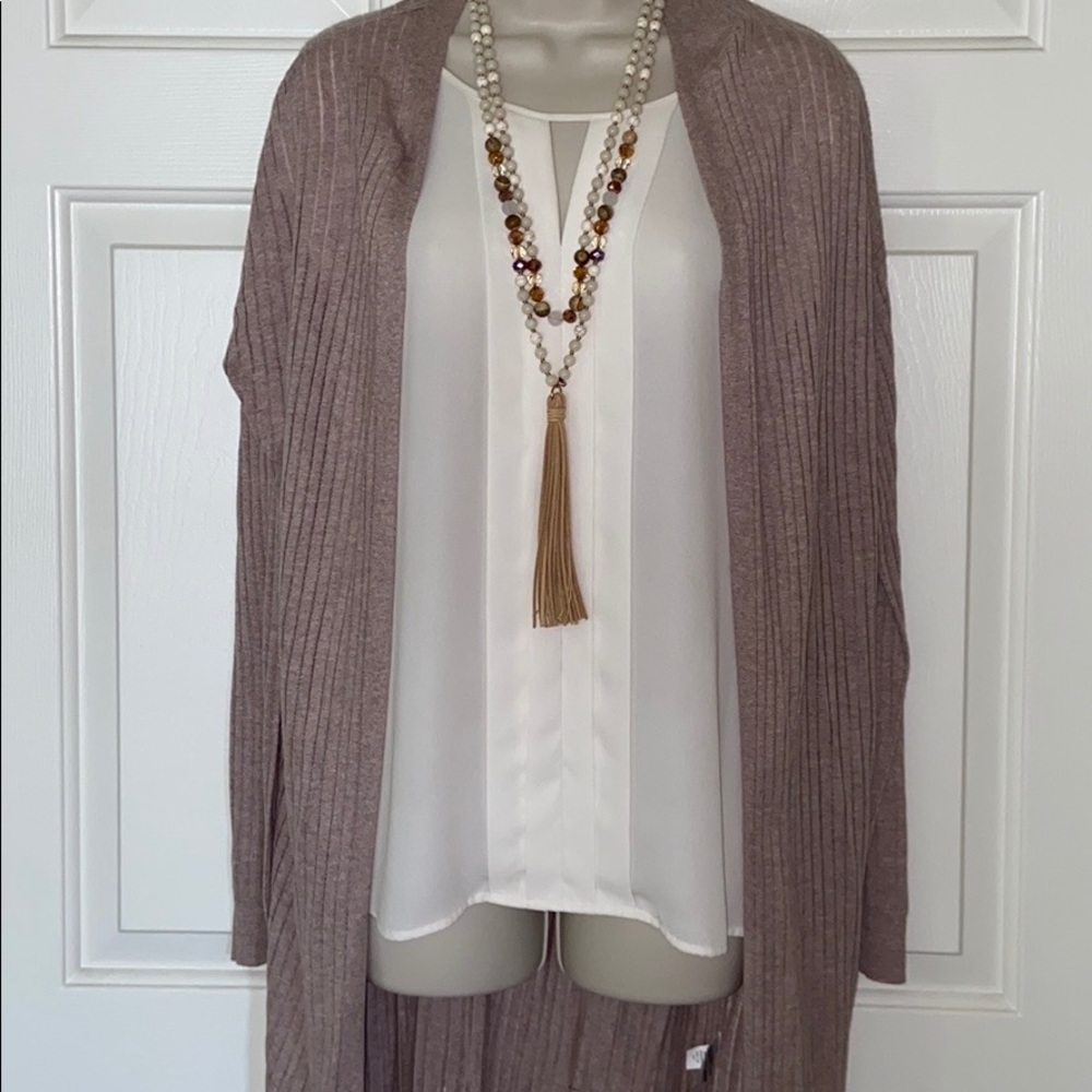 Extra long duster cardigan sweater, BNWT